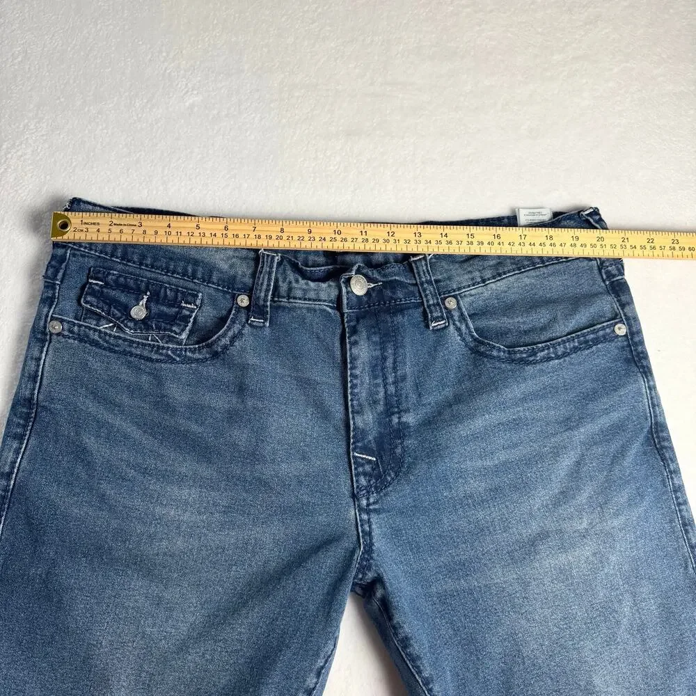 True Religion Geno Relaxed Slim Flap Pocket Jeans Men’s 40 Blue Stretch Denim